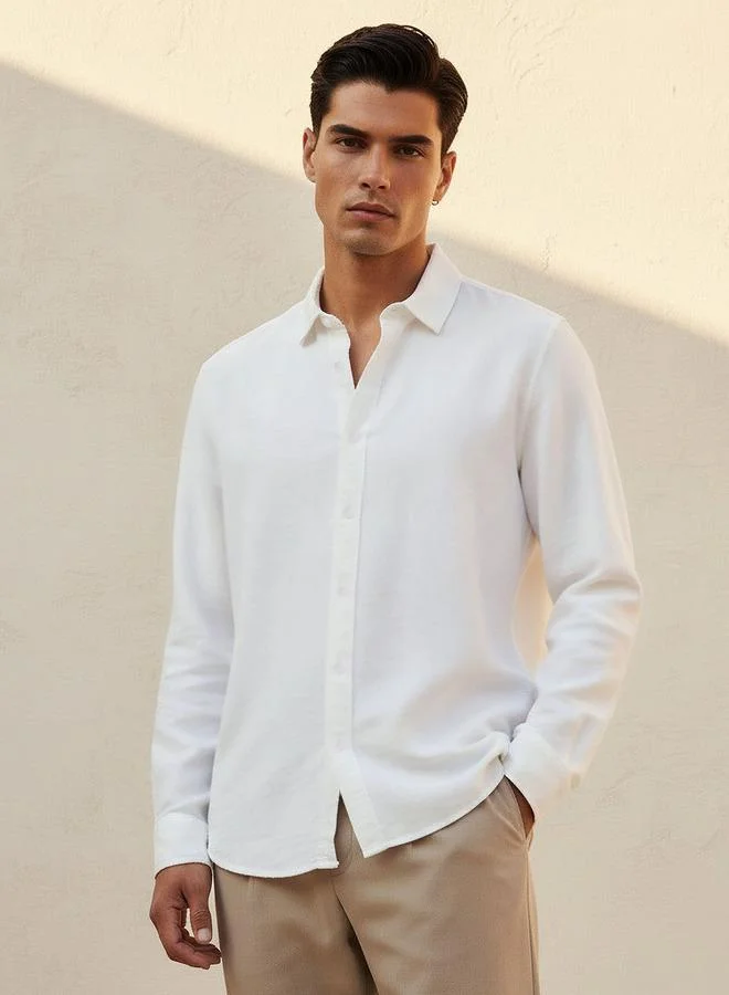 Splash FAV Men Regular Fit Collared Long Sleeve Shirt