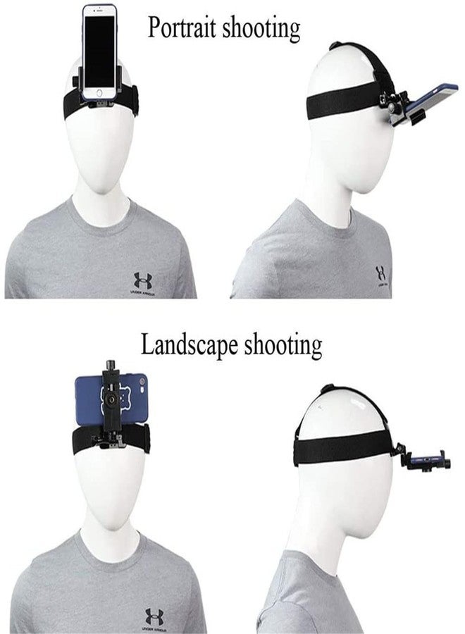Joyzzz Head Mounted Camera Holder With Adjustable Nylon Strap for Most Head Sizes, Mobile Phone POV Mount for Cycling, Fishing, Motorcycling and Other Outdoor Sports - Image 2