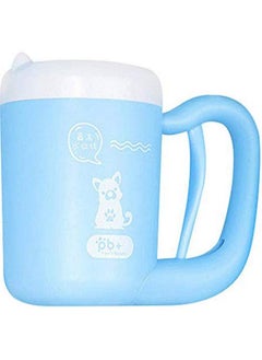 Creation Core Creation Core Portable Dog Paw Washer Cup Pet Paw Cleaner for Dogs Cats Grooming with Muddy Paws Comfortable Silicone Dog Feet Cleaner Automatic, Blue  - Image 1