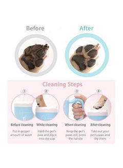 Creation Core Creation Core Portable Dog Paw Washer Cup Pet Paw Cleaner for Dogs Cats Grooming with Muddy Paws Comfortable Silicone Dog Feet Cleaner Automatic, Blue  - Image 4