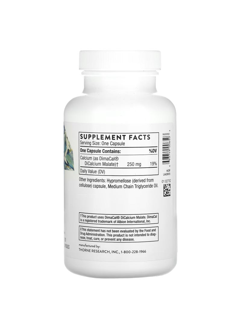 Thorne Research Calcium, 120 Capsules (250 mg Per capsule) - Image 2