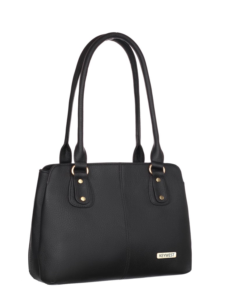 Keywest Women's Penguin Satchel Tote Handbag for Women | Ladies purse | Stylish Shoulder Bag | Gift For Woman | Black - Image 1