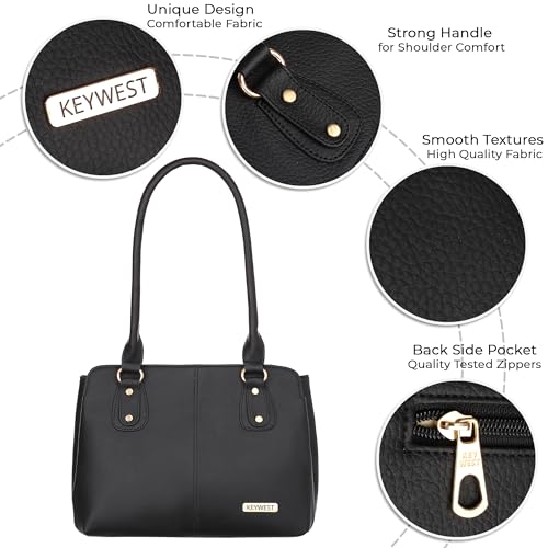 Keywest Women's Penguin Satchel Tote Handbag for Women | Ladies purse | Stylish Shoulder Bag | Gift For Woman | Black - Image 2