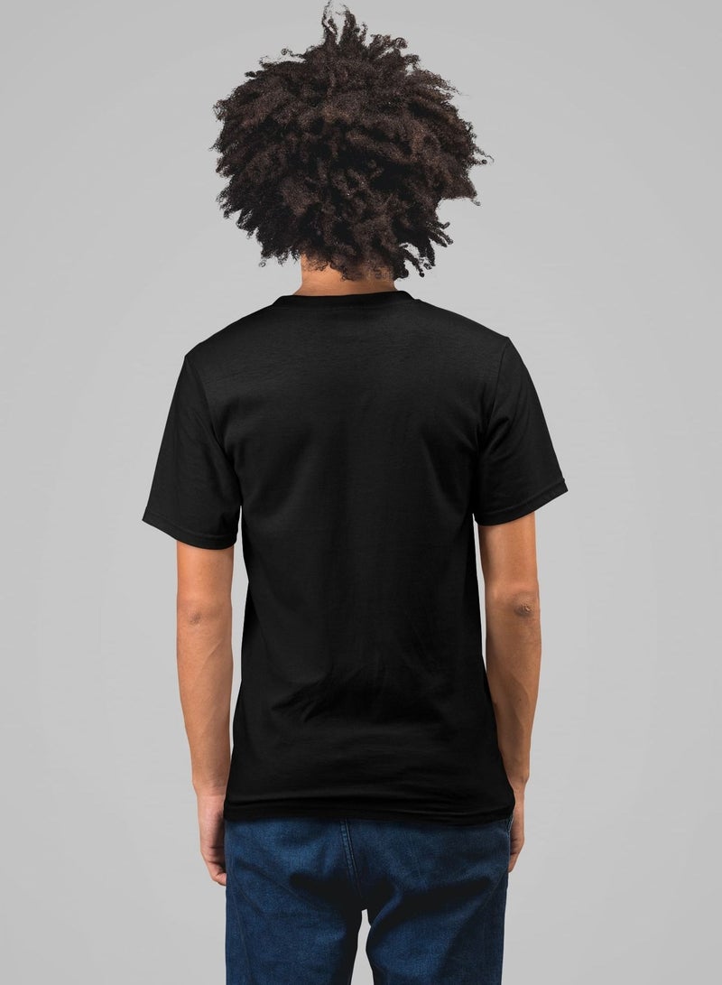 MERCH Moon Calligraphy Art Men's Cotton T-Shirt - Image 2