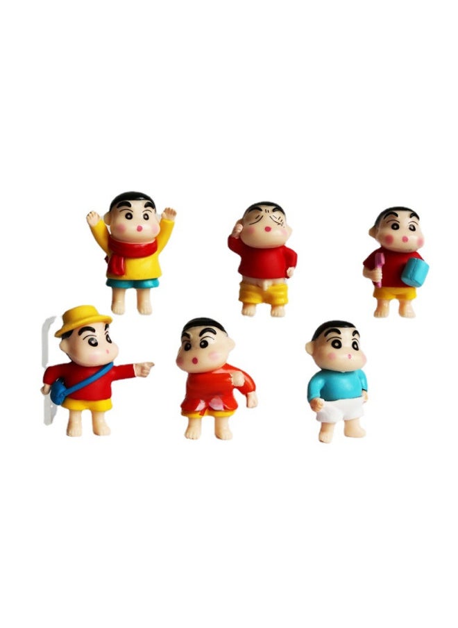 null - 16 Crayon Small Cartoon Creative Character Center Console Desktop Decoration Small Ornaments Blind Box Doll Small Toy-Color:Bath Niche Style Random-Height:4-5cm Different Shape Size Is Not The Same - Image 1