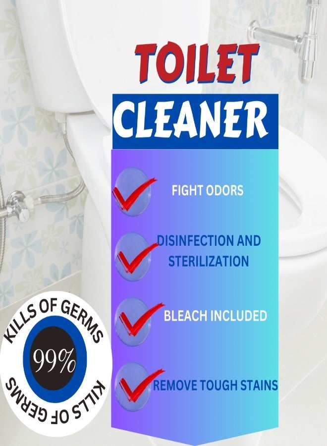 SAF Toilet Bowl Cleaner 750ml - Blue Lemon Flavor SW2 (Pack of 2) - Powerful Stain Removal & Fresh Citrus Scent  - Image 5