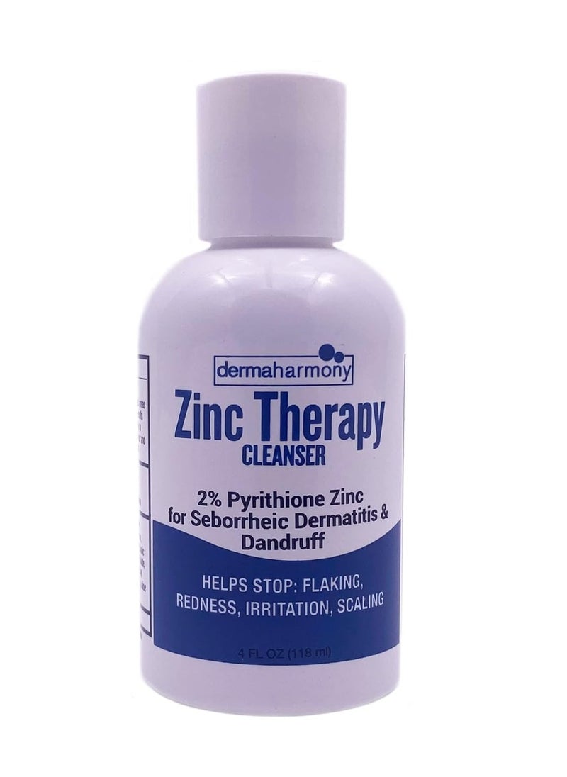 Dermaharmony 2% Pyrithione Zinc (ZnP) Liquid Cleanser (non-soap) Wash (4 Fl Oz Bottle)  - Image 1