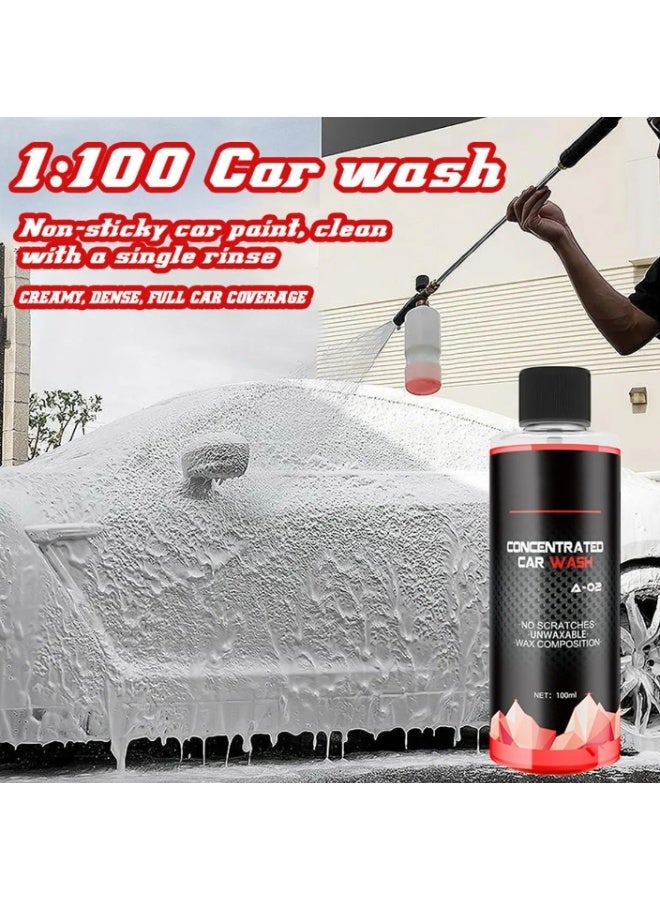 Highly Concentrated Car wash Liquid Car Beauty Decontamination Polishing High Foaming Cleaner 100ml - Image 1