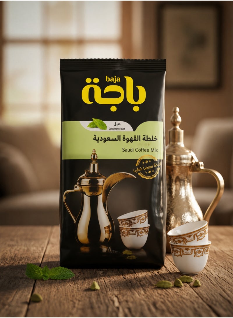 باجا قهوة باجا عربية بالهيل، 30 جم × عبوة 1 | قهوة عربية فاخرة تقليدية | غنية بالنكهة وعطرية بالهيل - Image 2