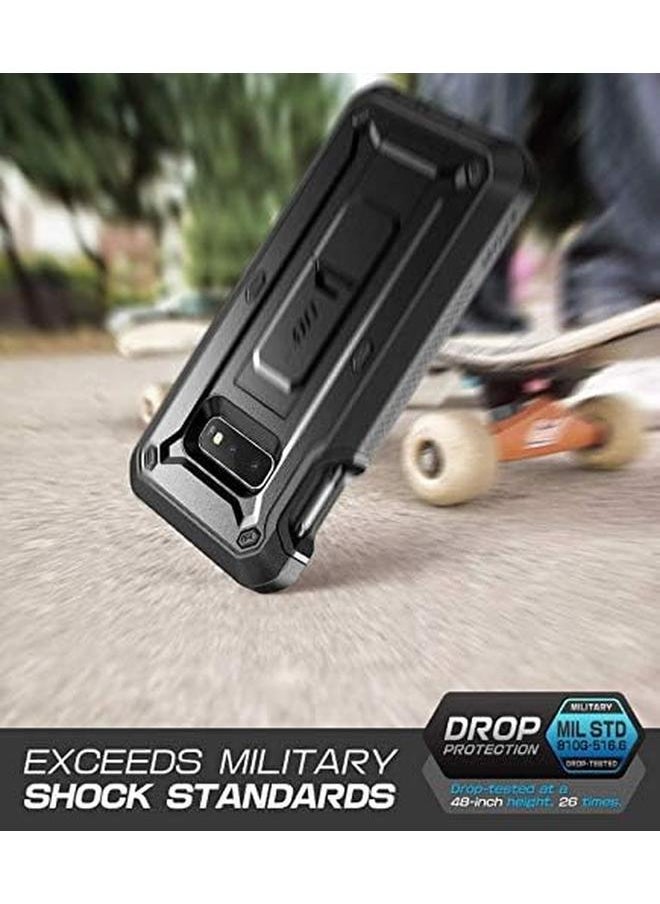 SupCase - Unicorn Beetle Pro Series Designed For Samsung Galaxy S10E Case 2019 Release Full Body Dual Layer Rugged With Holster And Kickstand With Built In Screen Protector Black - Image 1