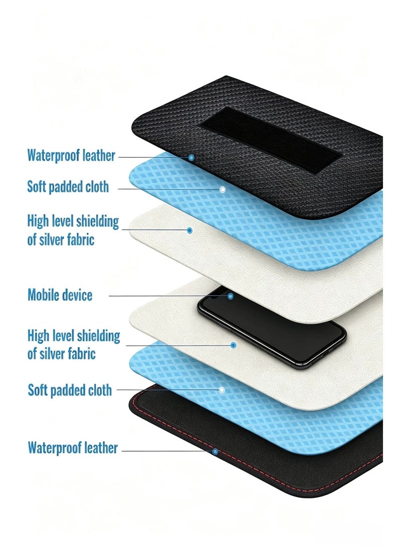 Portable Mobile Signal Blocking Pouch Faraday Bag for Daily Privacy Car Key & Card Security - Image 2
