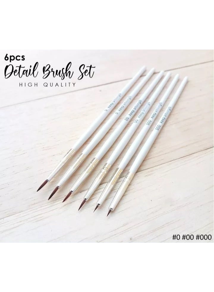Keep Smiling Mini Detail Liner Brush Set for Fine Precision Painting - Image 4