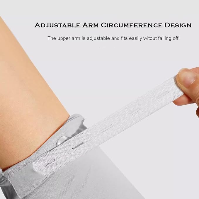 SEMITO UV Protection Sleeves for Women & Girls, Sunblock Driving Gloves Non Slip for UV Protection Cooling Arm Sleeves for Biking, Cricket, Cycling, Golf & Outdoor Sports - Image 3
