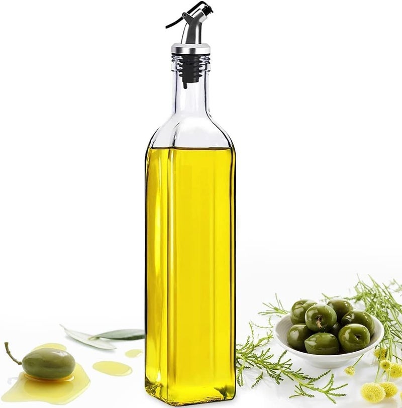 Emergity Glass 500ml Oil Dispenser for Kitchen Oil Container Oil Bottle Oil Pourer Pack of 1