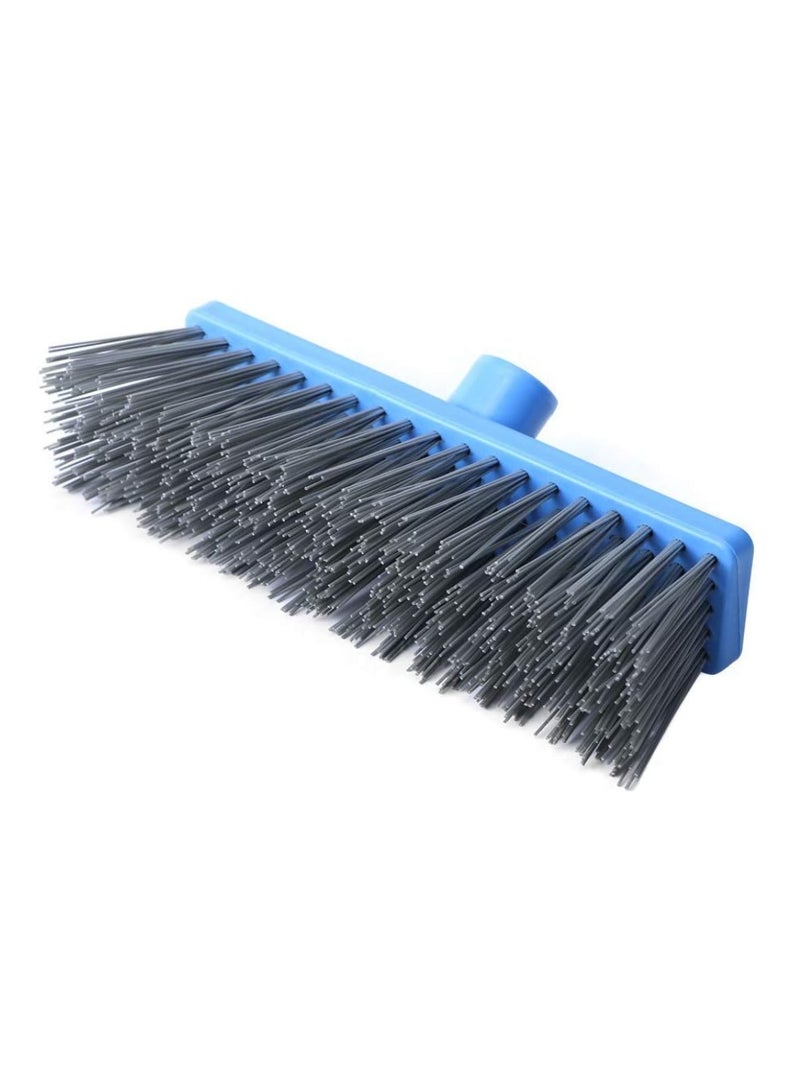 JEBBLAS Floor Brush Stiff Bristle Deck Scrubber with Handle Hard Sweeping Brush for Bathroom Swimming Pool Patio Garages, Outdoor Broom with Extendable Pole, Blue - Image 5