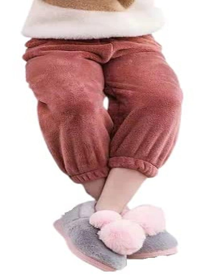 SHAPERX Baby Boys and Girls Loose Fit Woolen Pajama for Toddlers Track Pants Infants Lowers Bottom Assorted Colour Pack of 1 (7 to 9) - Image 3