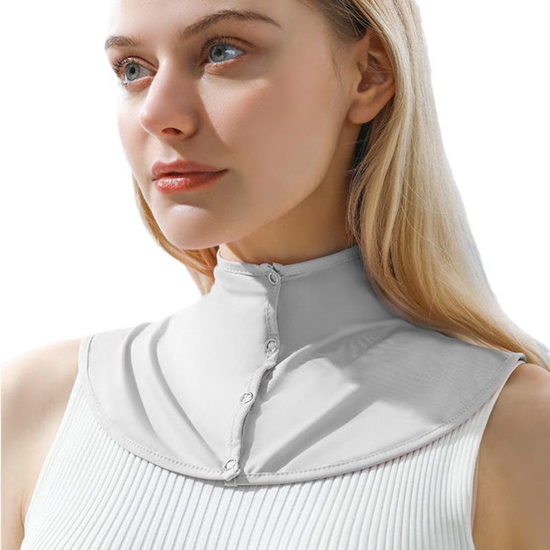 Neck sun protection gadget for women, summer ice silk face mask, UV protection, military training sun protection neck scarf - Image 2