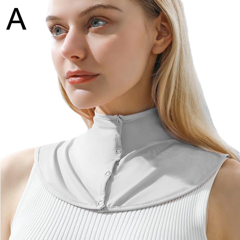 Neck sun protection gadget for women, summer ice silk face mask, UV protection, military training sun protection neck scarf - Image 5