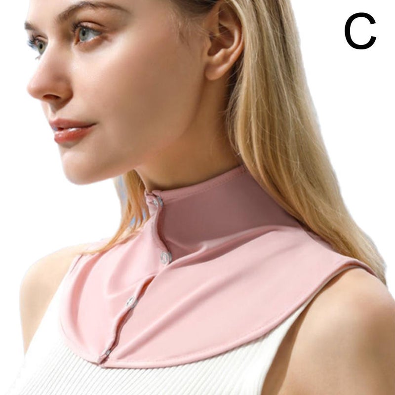 Neck sun protection gadget for women, summer ice silk face mask, UV protection, military training sun protection neck scarf - Image 1