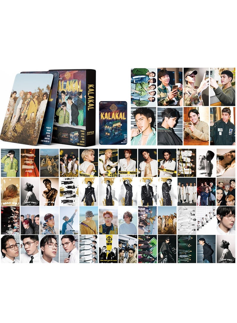 xozgdovg Integrated small card KPOP Korean Wave photo card 55 boxed DIY collection IVE support Philippines SB19 small card 