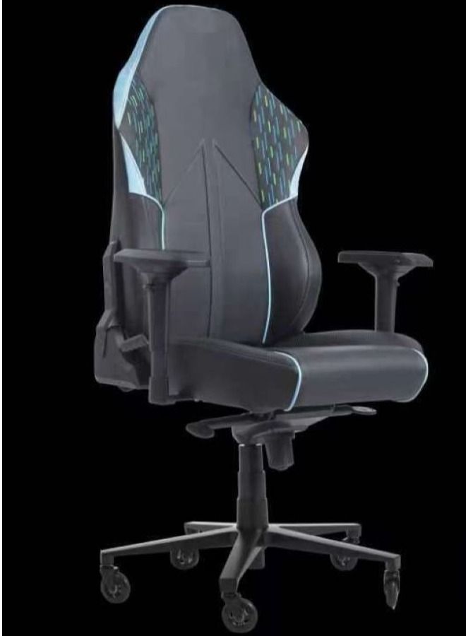 Generic Dazzle - Gaming Chair - Black (High quality PU leather and carbon fiber, powder coated steel seat frame, polyurethane foam)  - Image 1