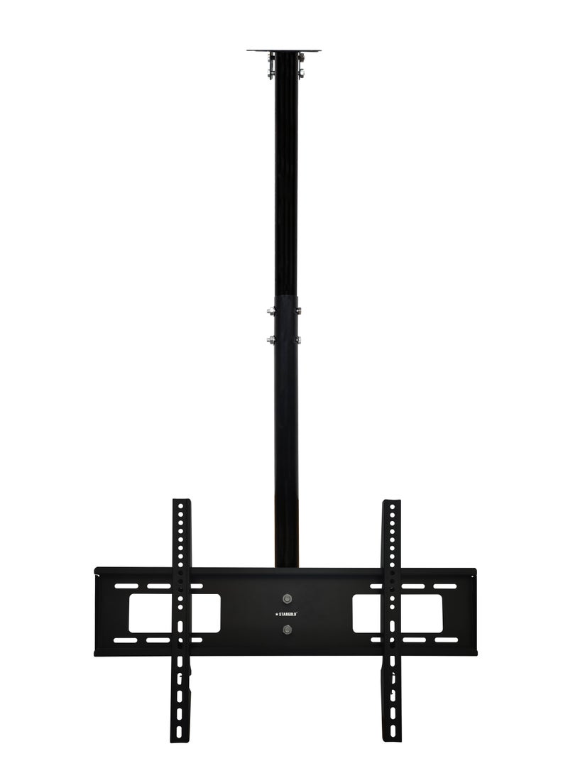 TV Ceiling Mount Bracket Swiveling Tilting for 32-75Inch LED, LCD and flats panels, Black