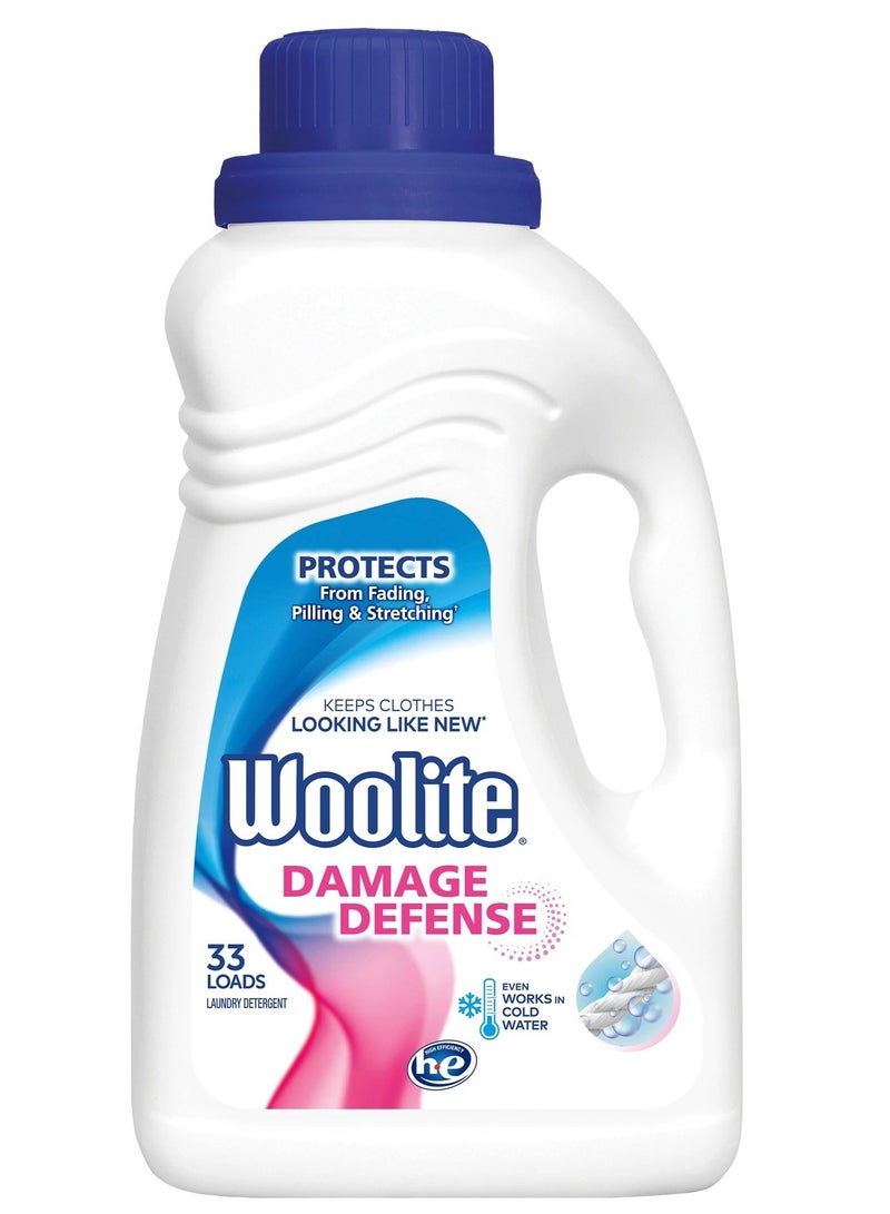 Woolite Damage Defence Liquid Laundry Detergent 33 Loads 1.48 L