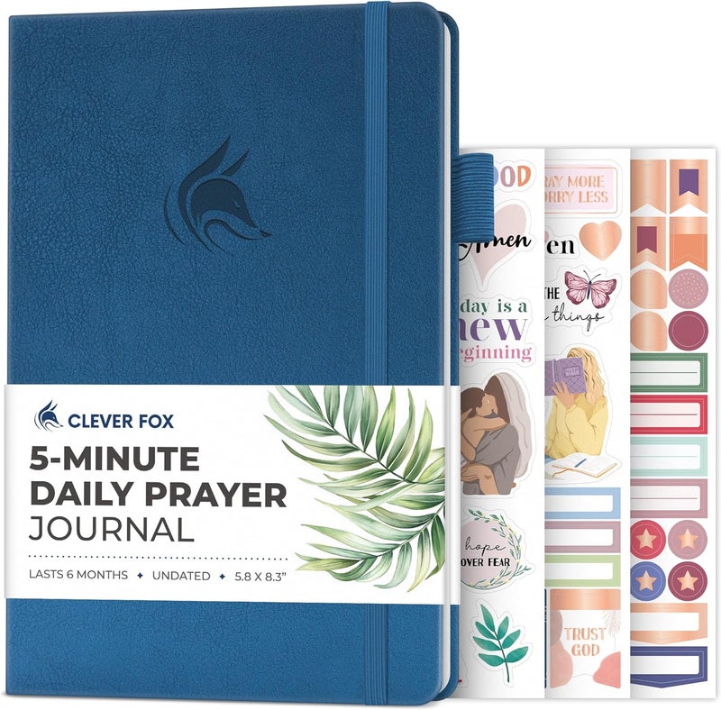 Clever Fox CF 5-Minute Daily Prayer Journal Mystic Blue - Image 1