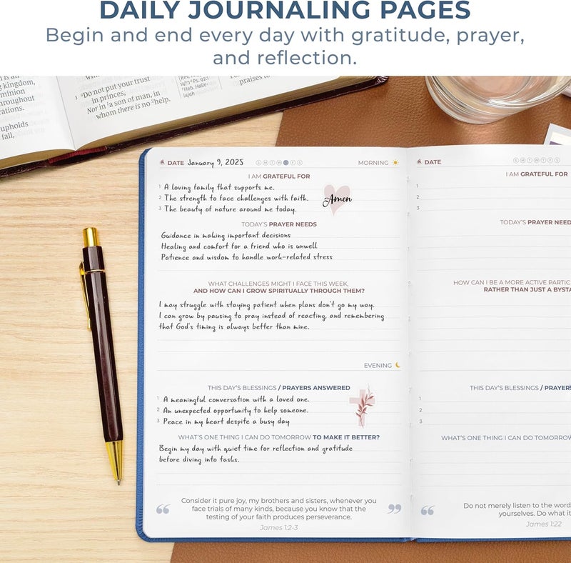 Clever Fox CF 5-Minute Daily Prayer Journal Mystic Blue - Image 3