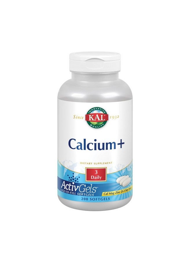 KAL Calcium Plus Tablets, 1000 mg, 200 Count - Image 1