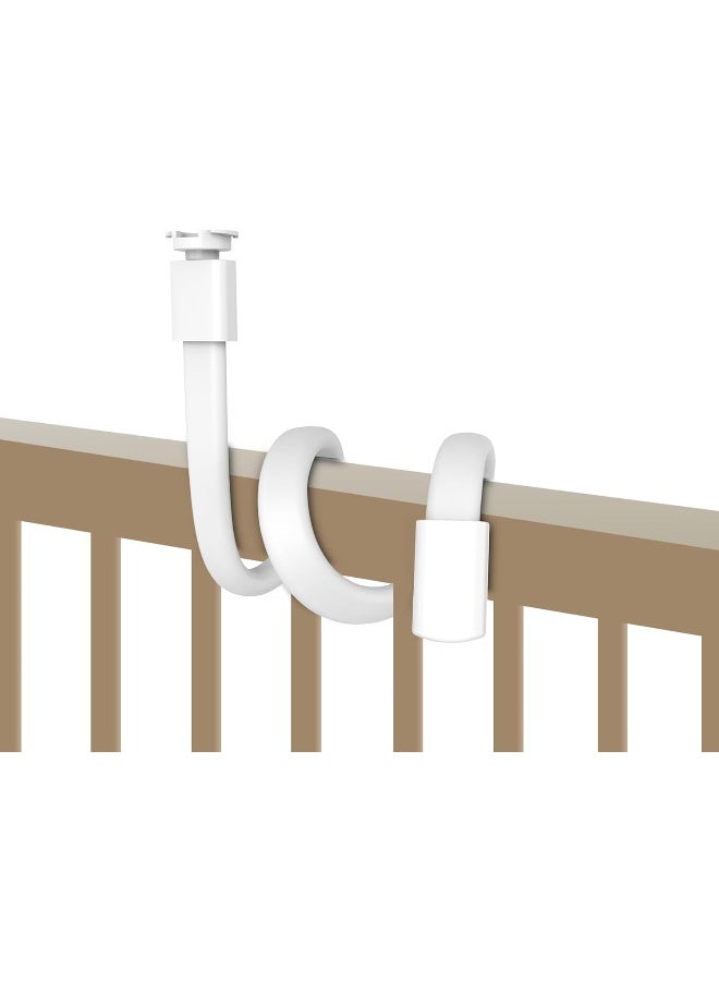 HelloBaby Baby Monitor Mount for HB6550/ Pro/ HB6560/ HB65/ HB6339/ HB40/ HB6081/ HB66/ HB6351, 20 Inch Flexible Arm Bracket, Sturdy Camera Holder Attaches to Crib Cot Shelves, No Tools or Wall Damage - Image 1
