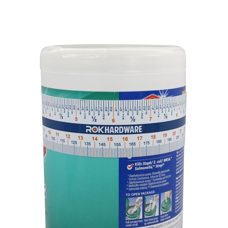 Rok Hardware Measuring Plastic Flexi 12" Easy Read English Metric 305 mm Ruler Converter, ROKRULER2 - Image 3
