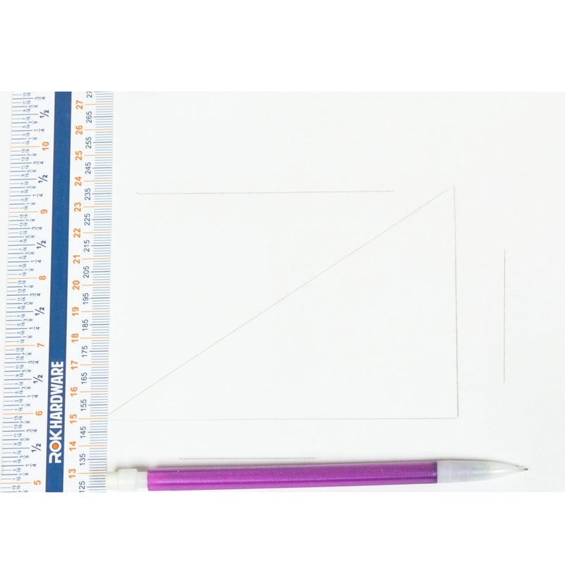 Rok Hardware Measuring Plastic Flexi 12" Easy Read English Metric 305 mm Ruler Converter, ROKRULER2 - Image 5