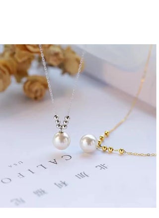 Pearl Choker Necklace for Women, 14k Gold Plated Titanium Steel Adjustable Boho Beach Layered Pearl Beaded Necklace, Wedding Bridesmaid Gift - pzsku/ZCFE6D1566A7C407264AEZ/45/1750253293/9add6c0c-a934-4f38-944d-a67dabf7bb01