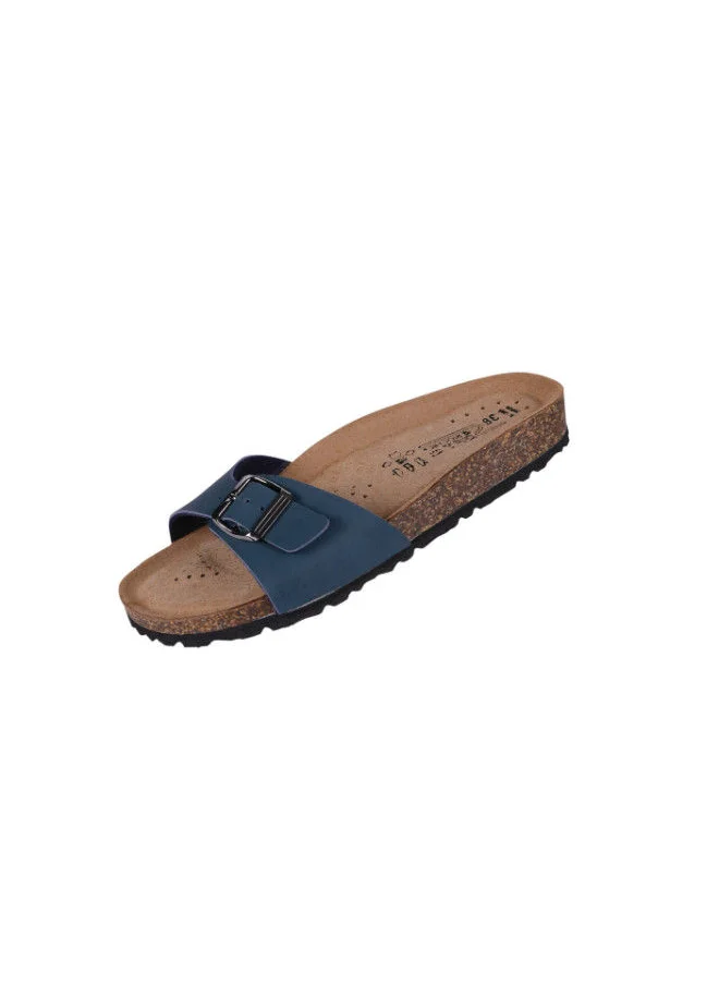 BiOCHIC Biochic Ladies Single Strap Sandals 012-474 237K-Blue