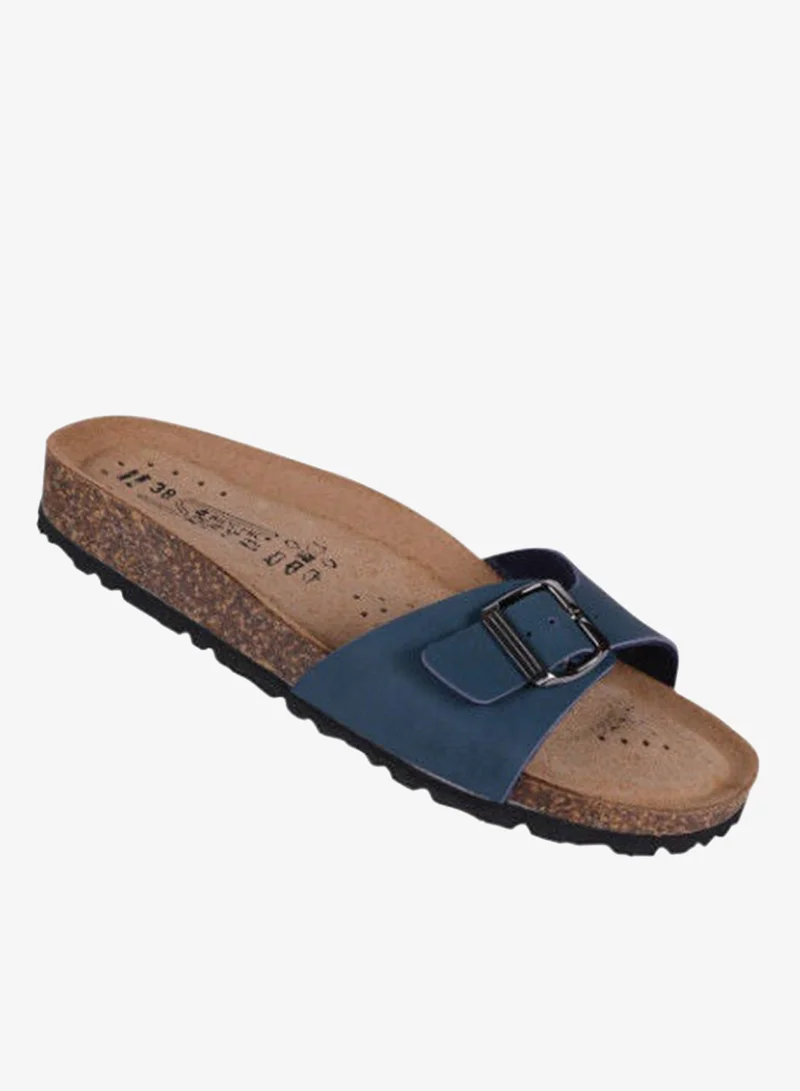 BiOCHIC Biochic Ladies Single Strap Sandals 012-474 237K-Blue