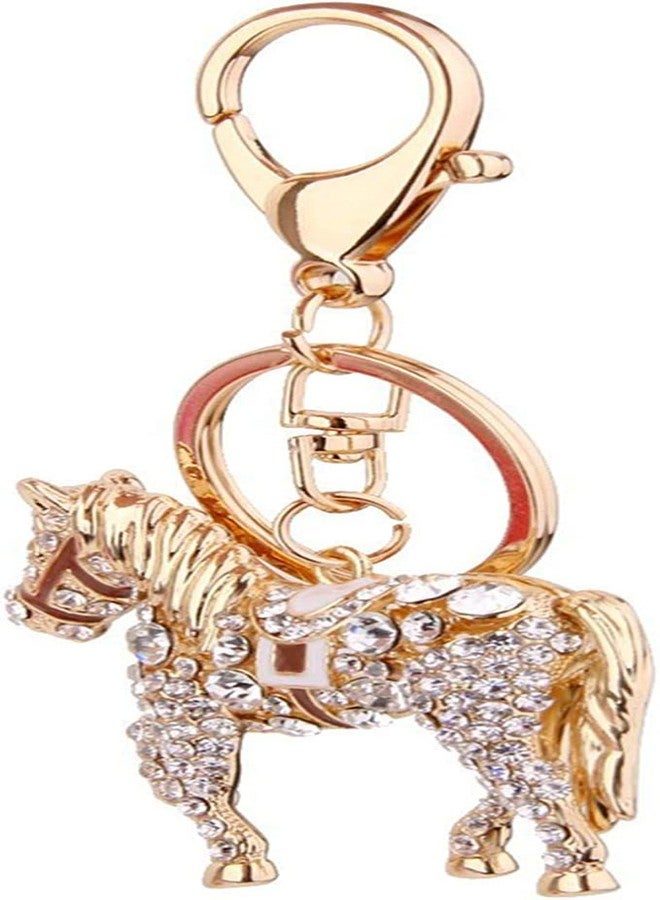 Bestdays Wallets Crystal Key Ring Rhinestone Horse Keychain Rhinestone Car Keychain Women Crystal Keyfob Animal Purse Charms Pendant for Handbags Mens Women - Image 3