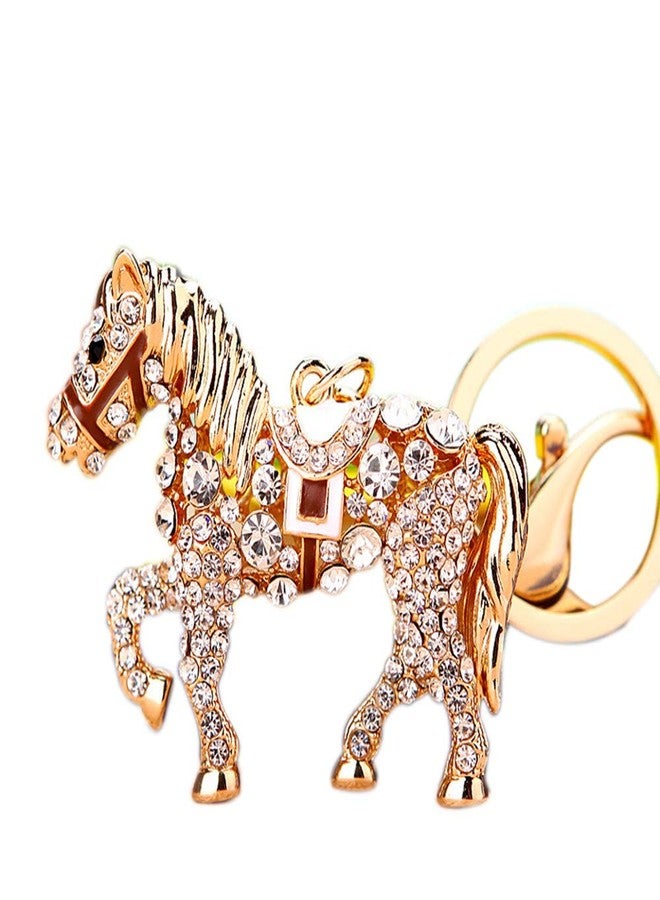 Bestdays Wallets Crystal Key Ring Rhinestone Horse Keychain Rhinestone Car Keychain Women Crystal Keyfob Animal Purse Charms Pendant for Handbags Mens Women - Image 2