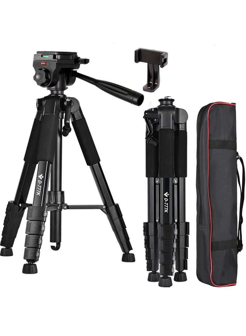 Tripod,Camera Tripods 70 Tripod Stand with Travel Bag for Photography/Video Recording, Professional Heavy Duty Tripod with Phone Holder for DSLR/SLR/DV/Projector/Phone - Image 1