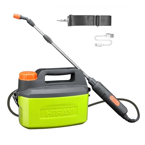 HIFAY ES4PRO 1Gallon4L Electric Sprayer Rechargeable BatteryPowered Sprayer with 304 Stainless Steel Telescopic Rod The New Model is Waterproof and The Buttons Have Been UpdatedGreen - Image 1