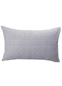 HUESLAND HUESLAND by Ahmedabad Cotton 144 TC Cotton Bedsheet Single Bed with 1 Pillow Cover White Cyan Blue Grey  - Image 3