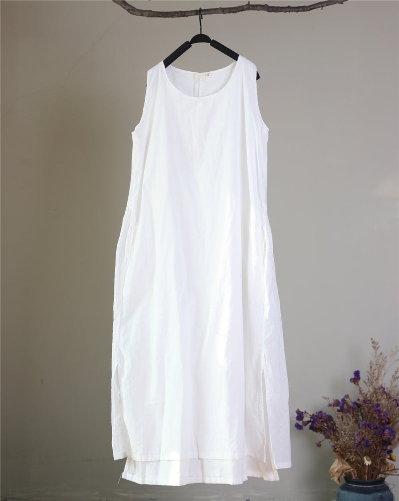 Summer Sleeveless Double-Layer Back Waist Pleated Drawstring Lace Loose dress Robe Womens Slim Look Fashionable Elegant ink black  - Image 4