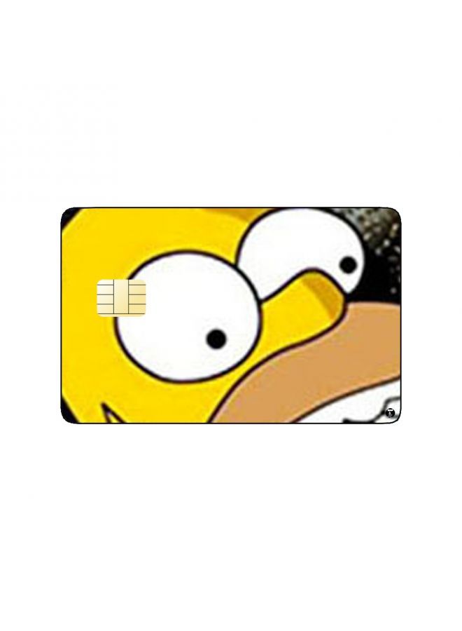 RKN PRINTED BANK CARD STICKER Animation Homer From The Simpsons By 20Th Century - Image 1