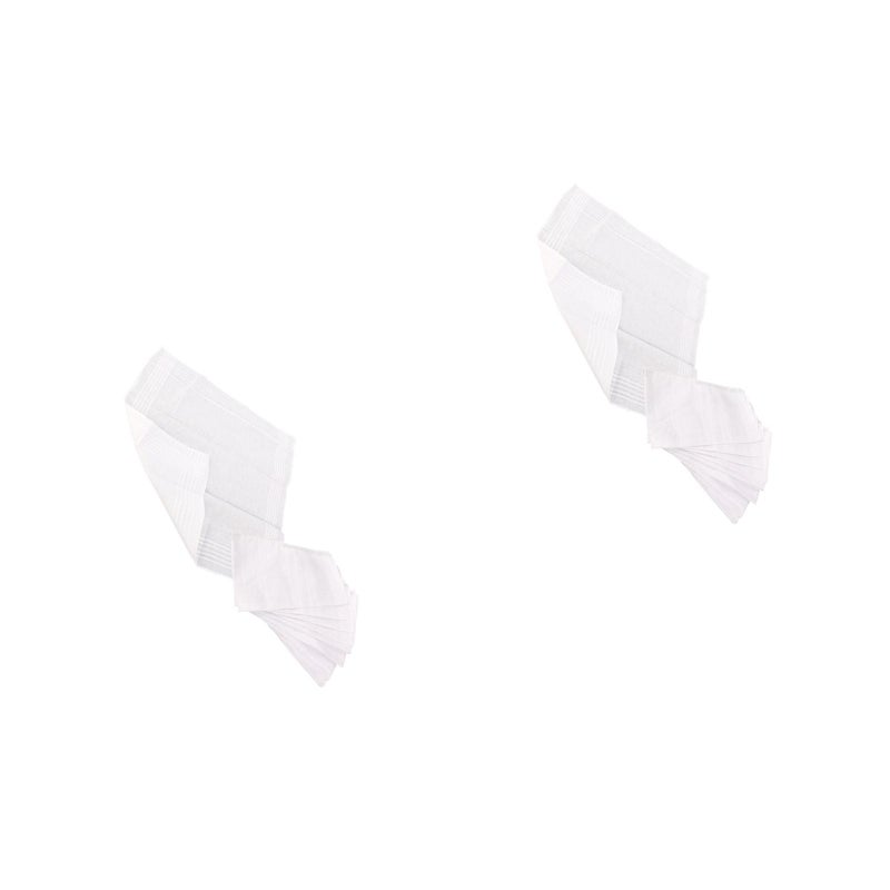pcs White Cotton Handkerchiefs Cotton Towels Hankerchief for Men Women Children Kids (38 * 38cm) - Image 2