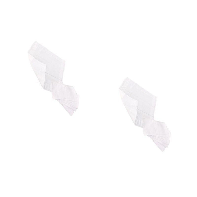 pcs White Cotton Handkerchiefs Cotton Towels Hankerchief for Men Women Children Kids (38 * 38cm) - Image 3