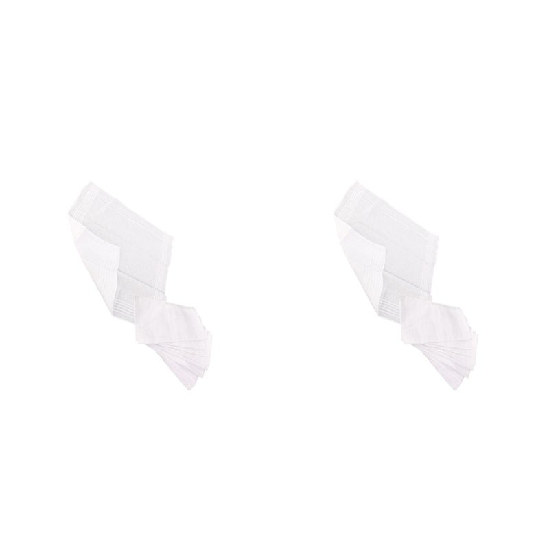 pcs White Cotton Handkerchiefs Cotton Towels Hankerchief for Men Women Children Kids (38 * 38cm) - Image 1
