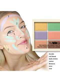 Waterproof Professional Color Corrector for Dark Circles Red Marks Scars,Longwear&Easy to Apply. Colors Correcting Concealer Palette&Creamy Concealer Palette