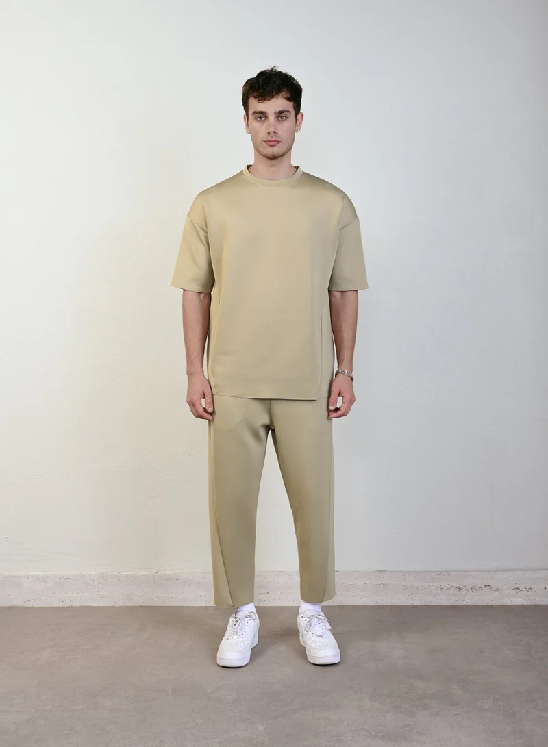 Marrakech Round Neck T-Shirt for Men – Sand