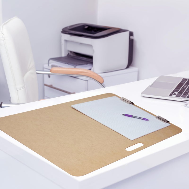 Saunders 05607 Recycled Hardboard Sketchboard - Brown, 23 in. x 26 in. Clipboard with Built-in Handle - Solid Drawing Board for Artists, Students, and Creatives - Image 4