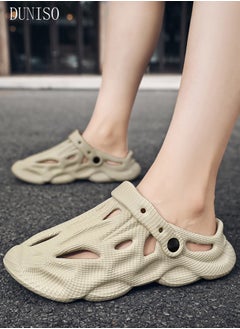 DUNISO Men's Adult Sandals Summer Sandals Lightweight Slide Sandal with Non-slip Soles Thick Sole Beach Slipper Breathable Slip-on Sandal House Flat Slipper for Pool Beach Yard Kitchen Shower  - Image 4